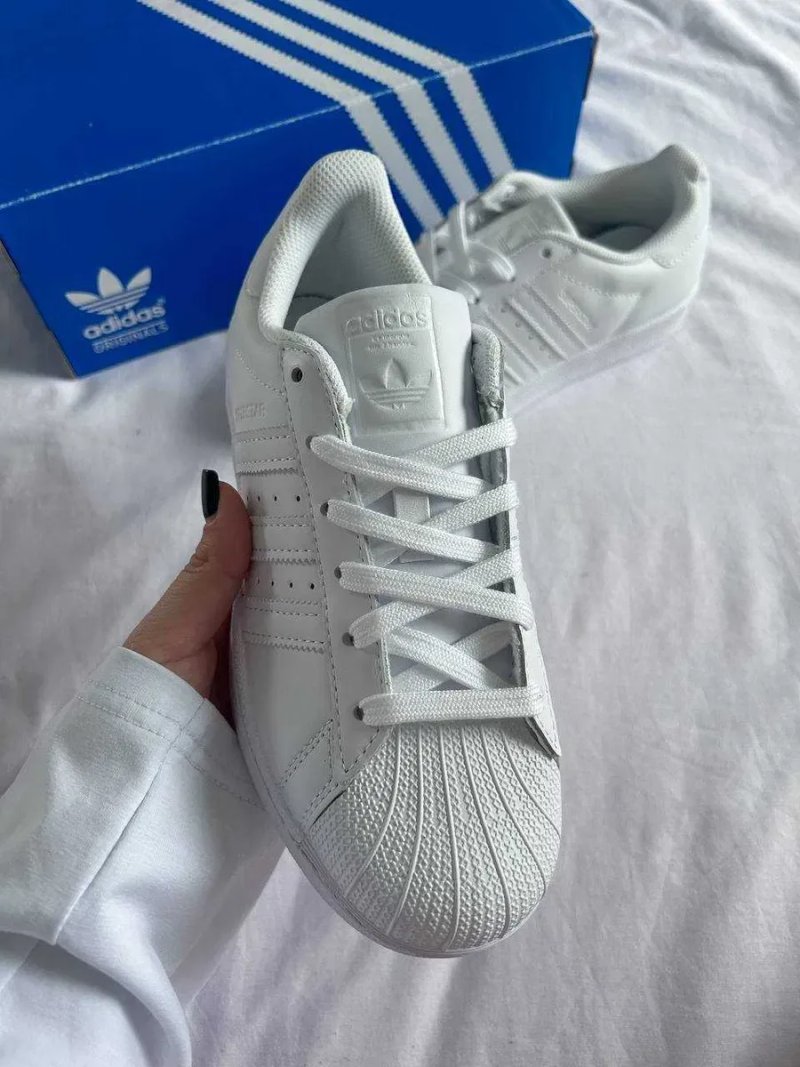 Adidas Superstar White кеди жіночі Адідас суперстар білі кросівки — фото 2
