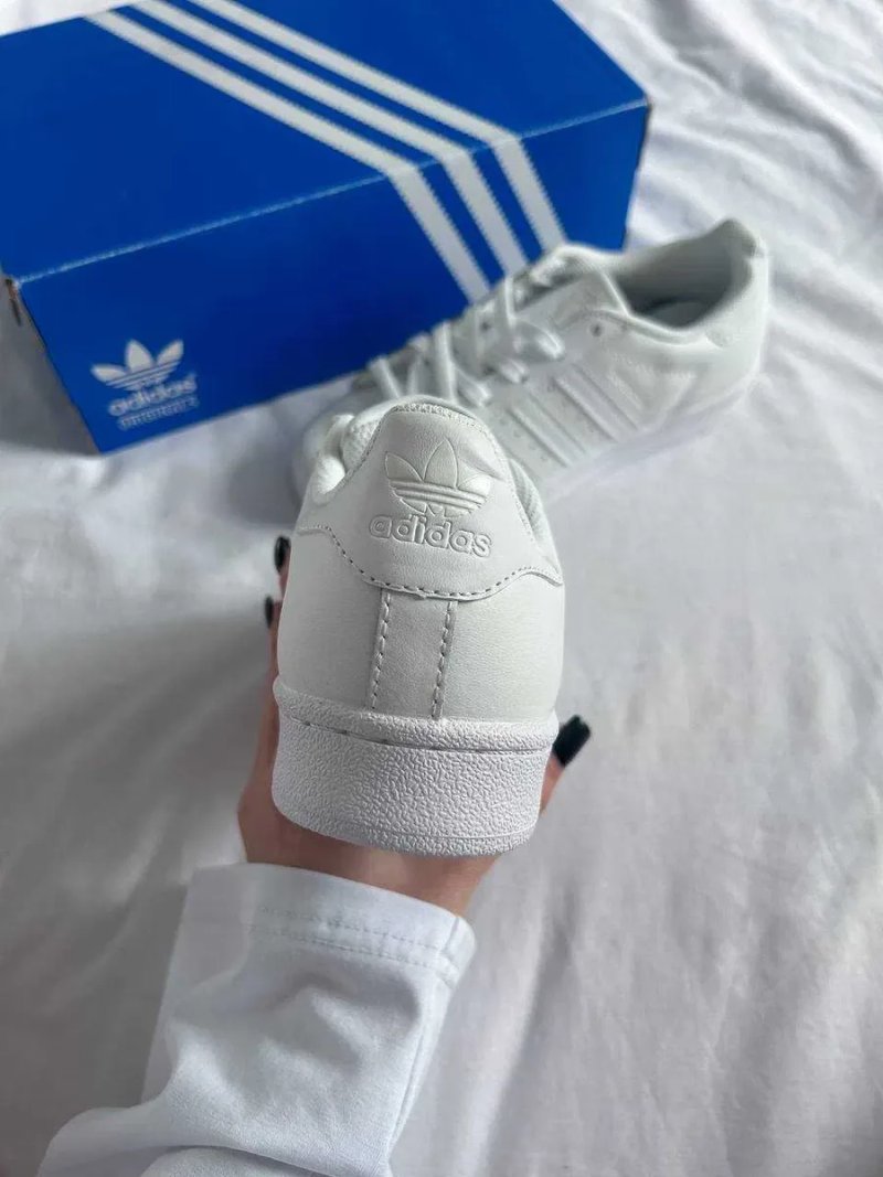 Adidas Superstar White кеди жіночі Адідас суперстар білі кросівки — фото 5