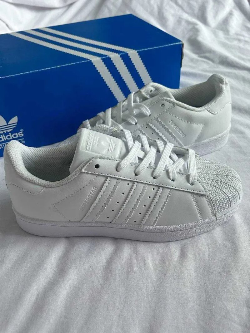 Adidas Superstar White кеди жіночі Адідас суперстар білі кросівки — фото 7