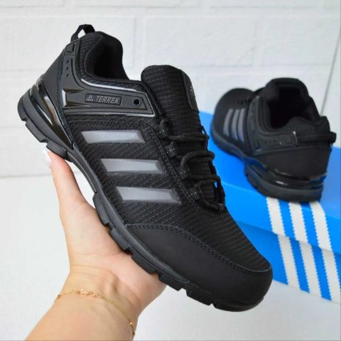 Adidas Terrex Waterproof Black Gray сірі з чорним кросівки чоловічі адідас терекс кроссовки кросовки
