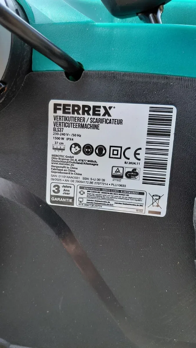 Аератор скарифікатор ferrex gls37 — фото 5