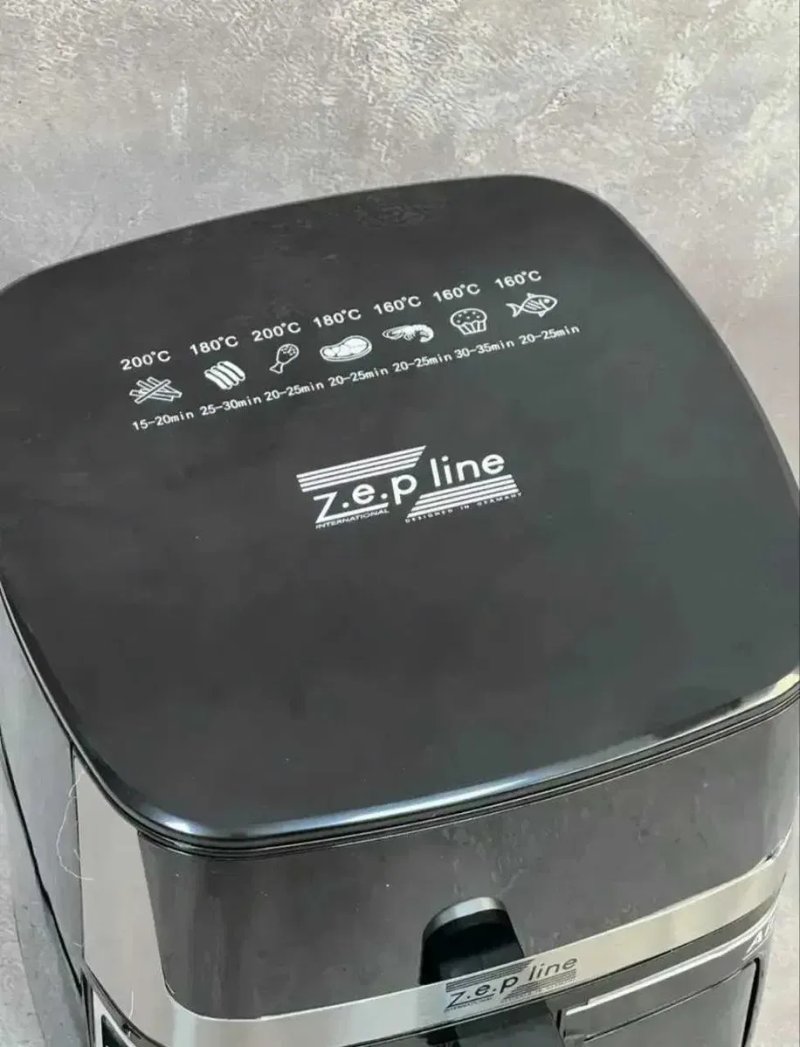 Аэрофритюрница Zepline 8л 2200Вт на 2ТЭНа+Силиконовая форма в подарок! — фото 7