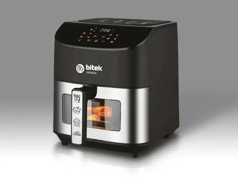 Аерогриль 10л BITEK BT-9501  аерофритюрниця мультипіч 4200Вт Air Fryer — фото 2