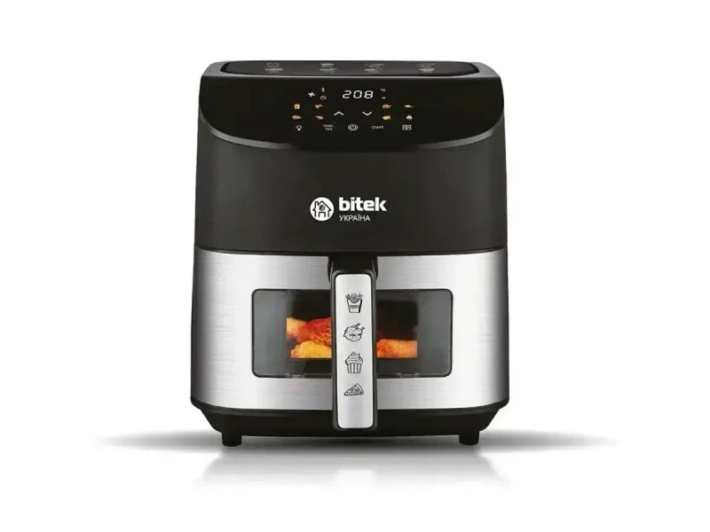Аерогриль 10л BITEK BT-9501  аерофритюрниця мультипіч 4200Вт Air Fryer — фото 3