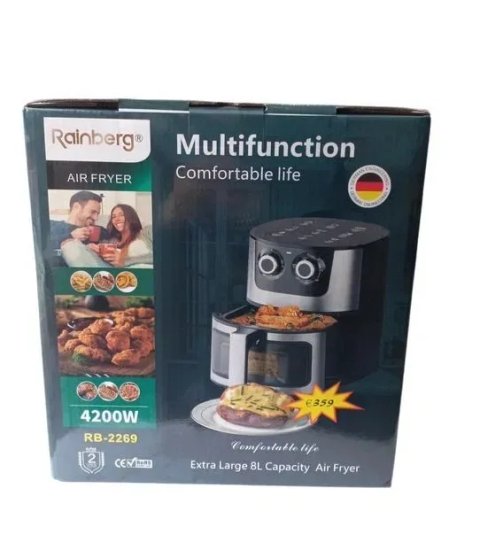 Аерогриль аерофритюрниця Rainberg RB-2269 8л 4200W мультипіч