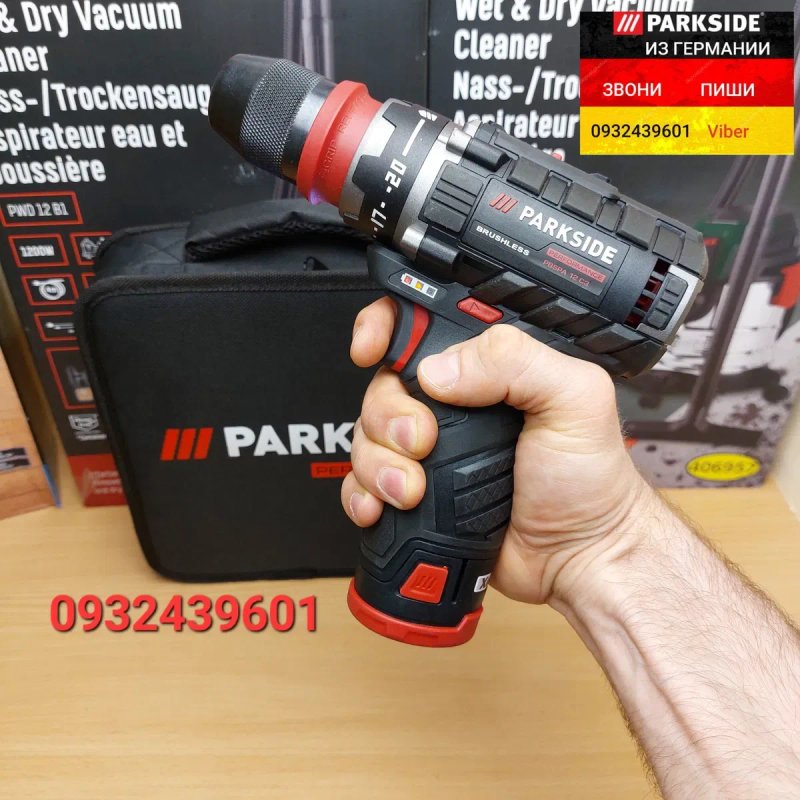 Аккум. шуруповерт со съемным патроном из ГЕРМАНИИ Parkside PBSPA 12 C3 акумуляторний шурупокрут зі з'ємним патроном — фото 6