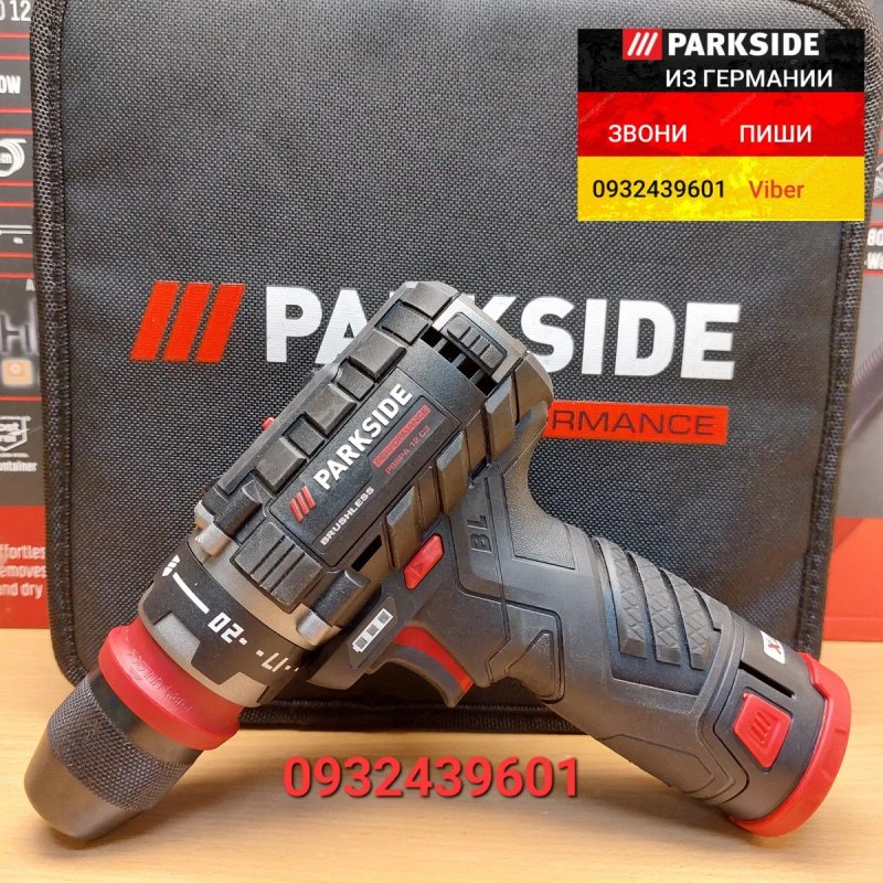 Аккум. шуруповерт со съемным патроном из ГЕРМАНИИ Parkside PBSPA 12 C3 акумуляторний шурупокрут зі з'ємним патроном — фото 7