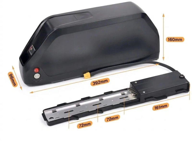 Аккумулятор для электровелосипеда курьера Trofusha 36V 35Ah Samsung 50G в корпусе 149B 80 элементов 160 км ход, батарея 36В 40Аг — фото 2
