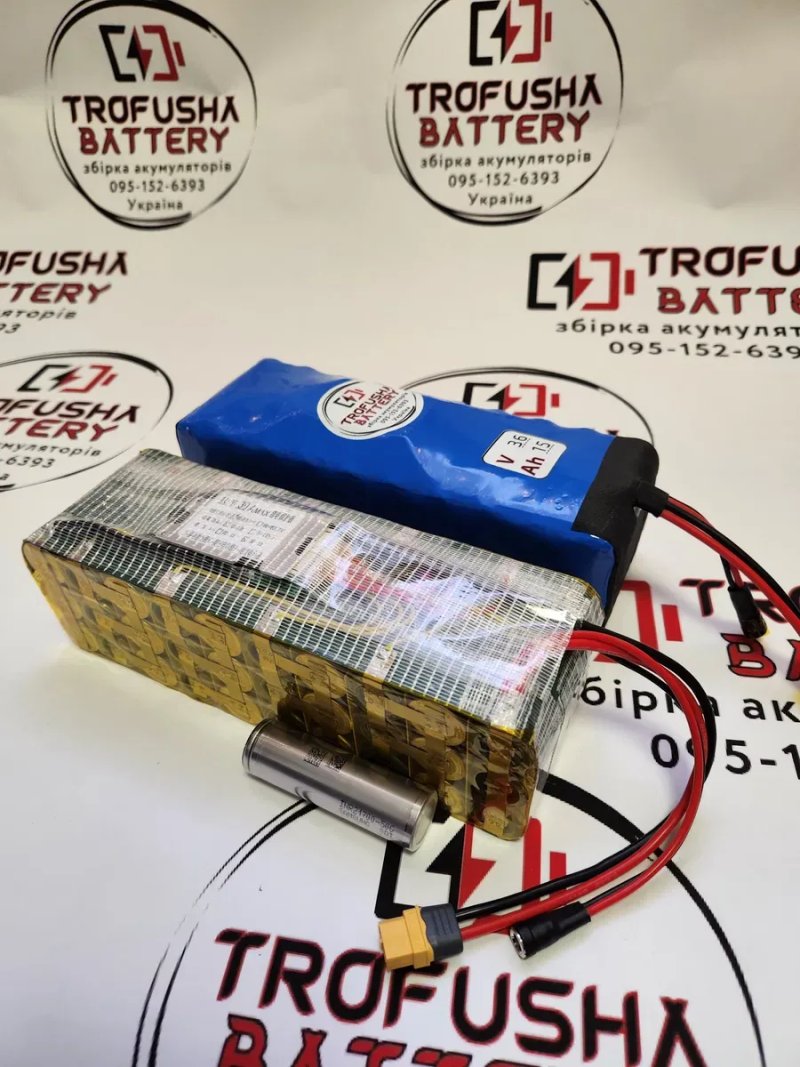 Аккумулятор для электровелосипеда Trofusha 36V 15Ah Samsung 50G в термоусадке (50 км хода), усиленная батарея 36В 15Аг — фото 2
