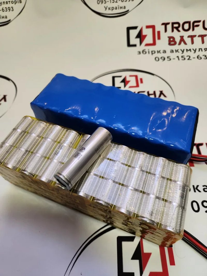Аккумулятор для электровелосипеда Trofusha 36V 15Ah Samsung 50G в термоусадке (50 км хода), усиленная батарея 36В 15Аг — фото 3