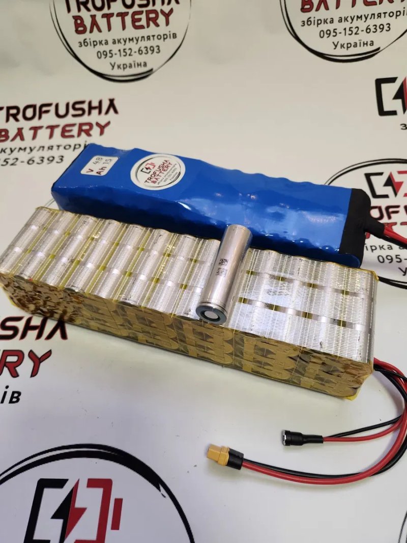 Аккумулятор для электровелосипеда Trofusha 48V 15Ah Samsung 50G в термоусадке (50-55 км хода), усиленная батарея 48В 15Аг — фото 5