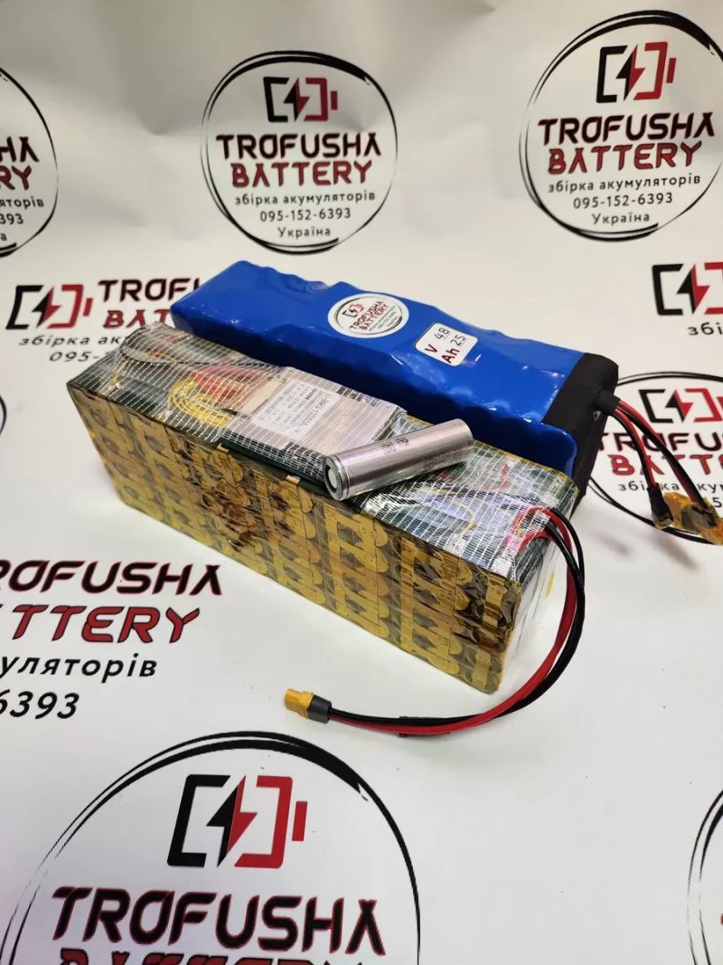 Аккумулятор для электровелосипеда Trofusha 48V 25Ah Samsung 50G в термоусадке (85-95 км хода), усиленная батарея 48В 25Аг — фото 2