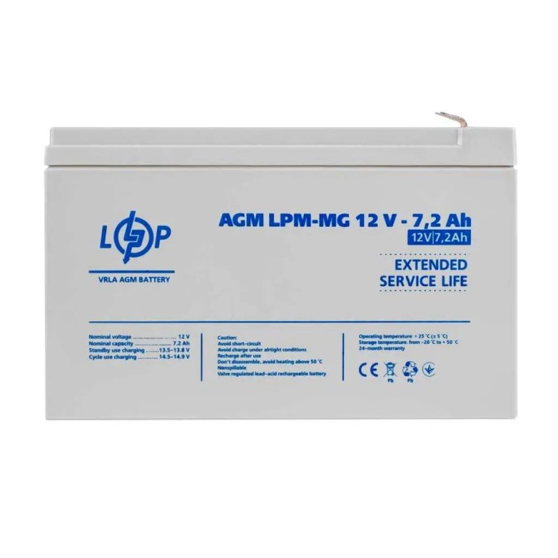 Аккумулятор  Logicpower GL AGM MG 12V 1.3\2.3\5\7\7.2\7.5\9аh — фото 6