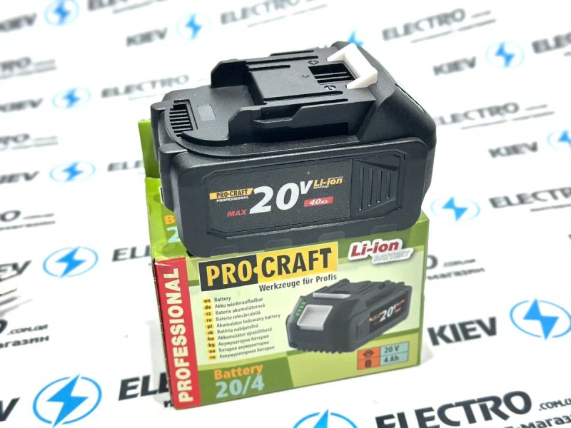 Аккумулятор зарядка на шуруповерт ProCraft Grand Makita (20V 21V/4 ам) — фото 2