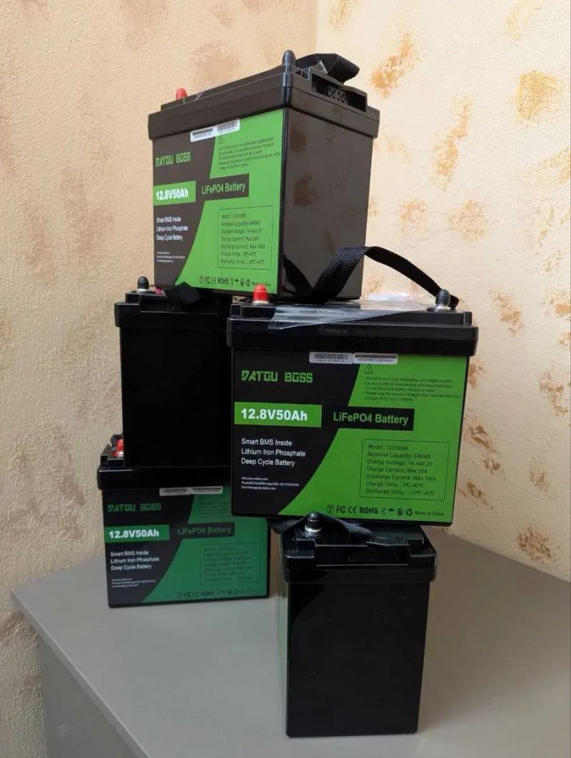 Аккумуляторная батарея DATOUBOSS, Mfuzop LiFePO4 Литий-железо-фосфатный 12.8V 50Ah 640Wh BMS 53704. 2026 рік - для інвертора, сонячних систем, ДБЖ. — фото 5