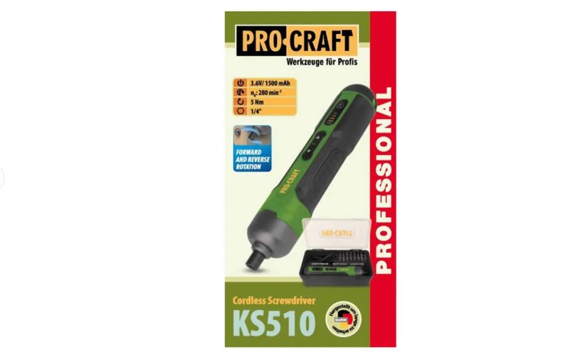 Аккумуляторная отвертка Procraft KS510 Мини шуруповерт 5Hm (Большой набор бит в комплекте) Отличный выбор на подарок на любой возраст !!! — фото 2