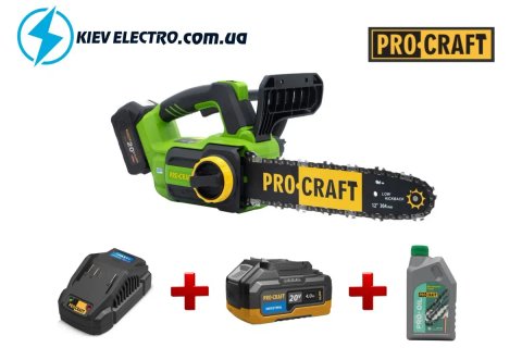 Аккумуляторная пила Procraft PKA42Li (Акум 4Ам МАХ+ЗУ+МАСЛО) ТОП ЦЕНА!