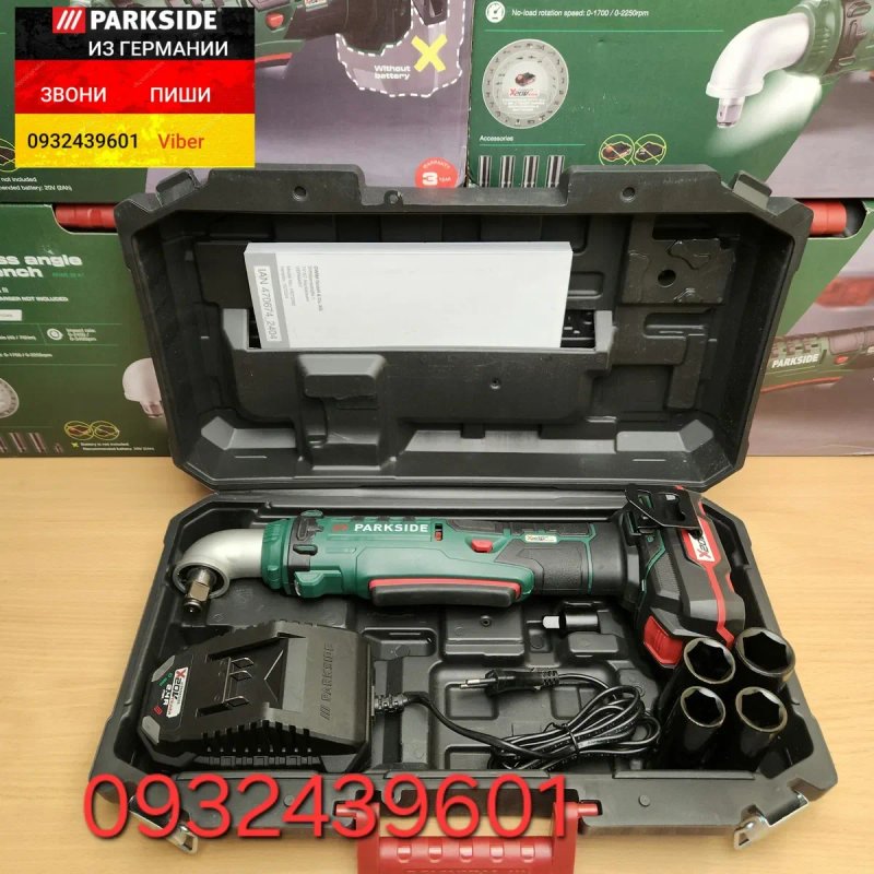 Аккумуляторная трещотка гайковерт ударный из ГЕРМАНИИ Parkside PAWS 20 A1 акумуляторна тріскачка гайковерт — фото 3