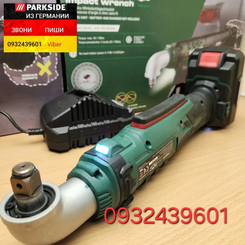 Аккумуляторная трещотка гайковерт ударный из ГЕРМАНИИ Parkside PAWS 20 A1 акумуляторна тріскачка гайковерт — фото 8