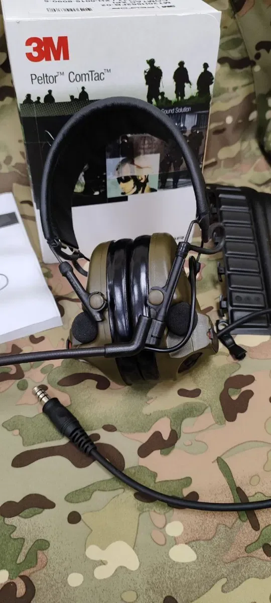 Активна гарнітура 3M Peltor ComTac XPI з кріпленнями на рейки шолома — фото 2