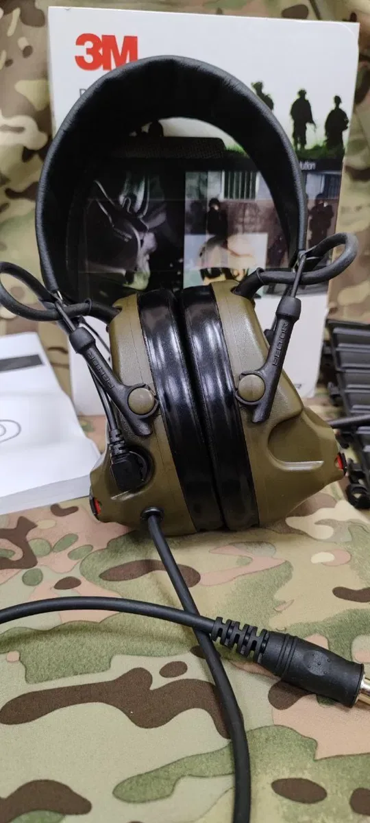 Активна гарнітура 3M Peltor ComTac XPI з кріпленнями на рейки шолома — фото 4