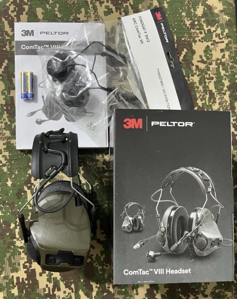 Активні навушники 3M Peltor ComTac VIII (MT14H418A-02) з кріпленнями на шолом 3M Peltor оригінал Швеція‼️