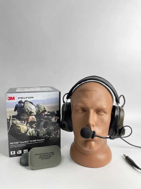 Активні навушники 3M Peltor VI NIB, колір: олива, арт: 40552