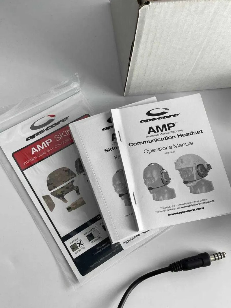 Активні навушники Ops-Core AMP з мікрофоном та виходом на рацію — фото 2