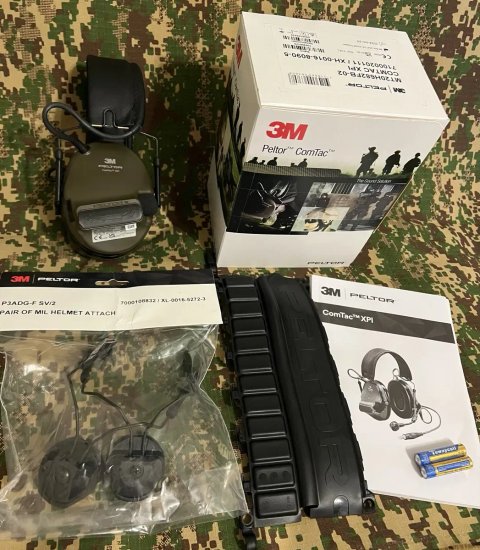 Активні навушники PELTOR XPI 3M™ ComTac™ + кріплення Original, все нове‼️