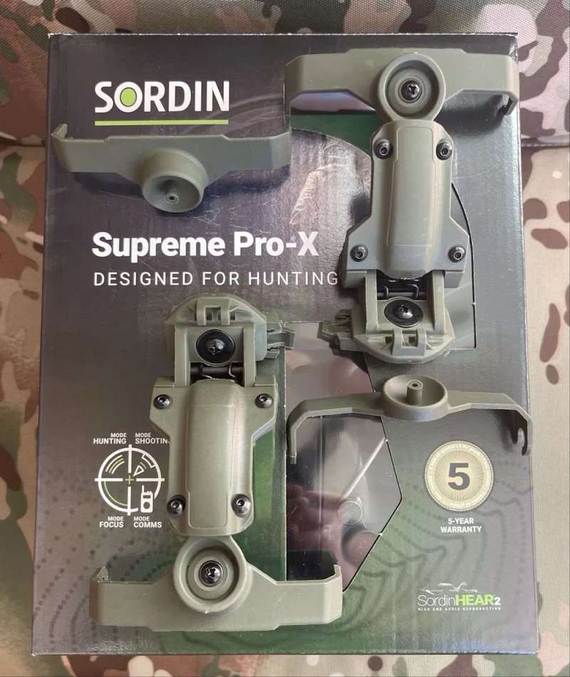 Активні навушники Sordin Supreme Pro X Slim Green (сумісні з ARC Rail) — фото 7