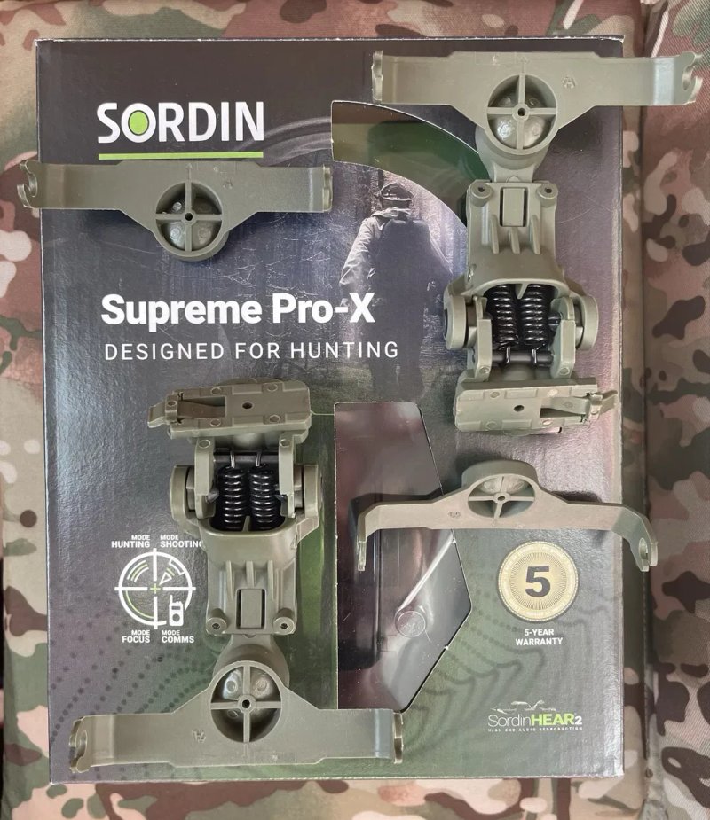 Активні навушники Sordin Supreme Pro X Slim Green (сумісні з ARC Rail) — фото 8