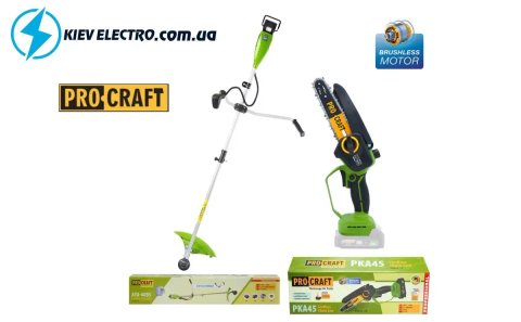 АКЦИЯ!!! Аккумуляторный триммер Procraft ATA40BS + Аккумуляторная пила Procraft PKA45 (БЕЗ АКБ) Автоматическая подача масла