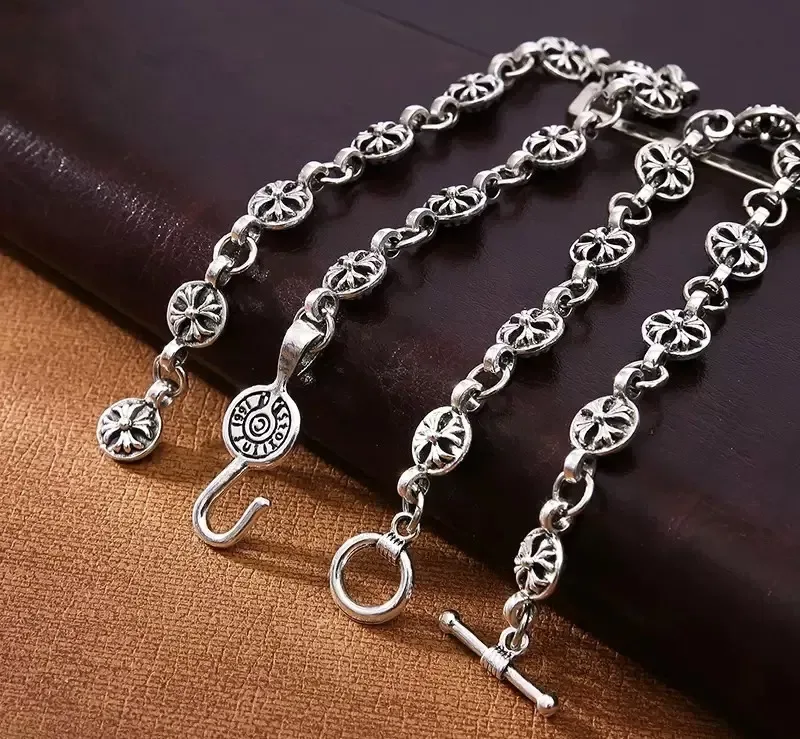 !Акція! Браслет Chrome Hearts | Срібний браслет на руку Хром Хартс — фото 2