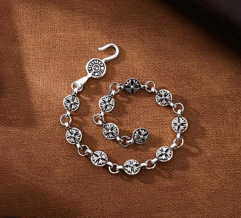 !Акція! Браслет Chrome Hearts | Срібний браслет на руку Хром Хартс — фото 6