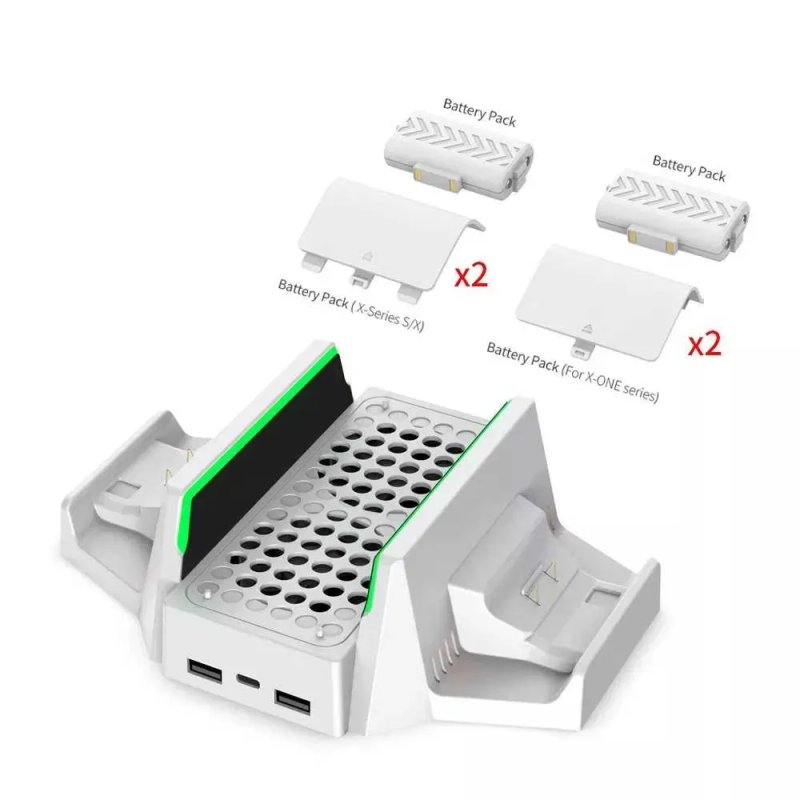 АКЦІЯ Док станція Xbox Series S. Зарядка, батарея 2шт 800mah комплект — фото 3