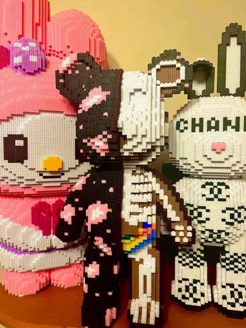АКЦІЯ! Конструктор 3д Magic Blocks Bearbrick Бірбрік МИШКА из блоков