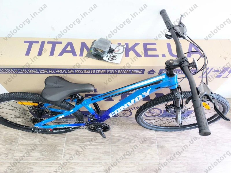 Акція! Новий Алюмінієвий Підлітковий Велосипед Crossbike Convoy 24"-26" рама 11"-13" | SHIMANO, Дискові гальма, амортизаційна вилка,  21 швидкість — фото 2