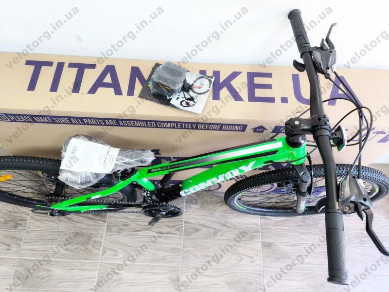 Акція! Новий Алюмінієвий Підлітковий Велосипед Crossbike Convoy 24"-26" рама 11"-13" | SHIMANO, Дискові гальма, амортизаційна вилка,  21 швидкість — фото 4