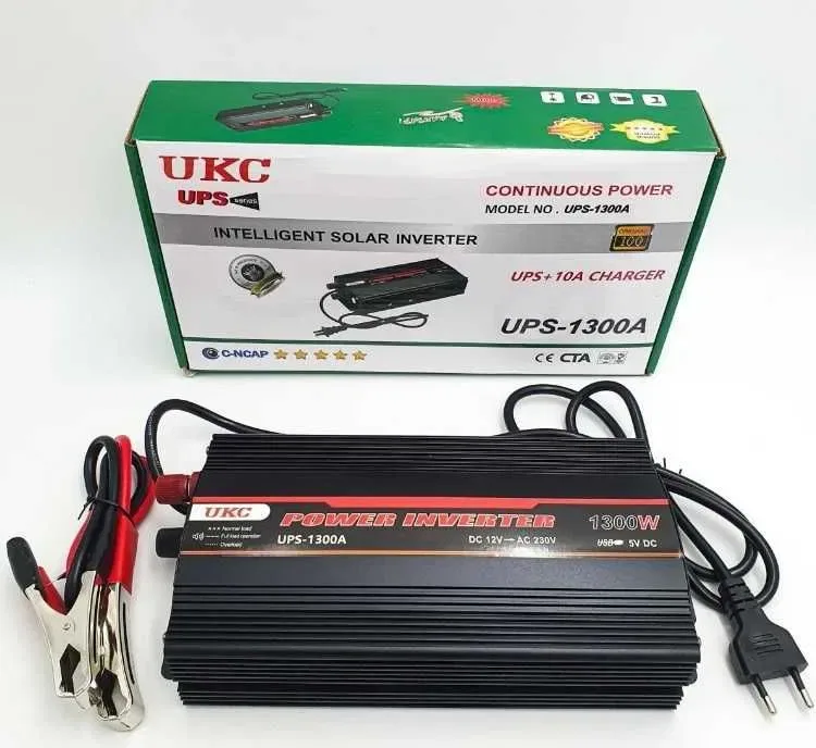 АКЦИЯ! Преобразователь тока 12V-220V 1300W c подзарядкой. Инвертор. — фото 2
