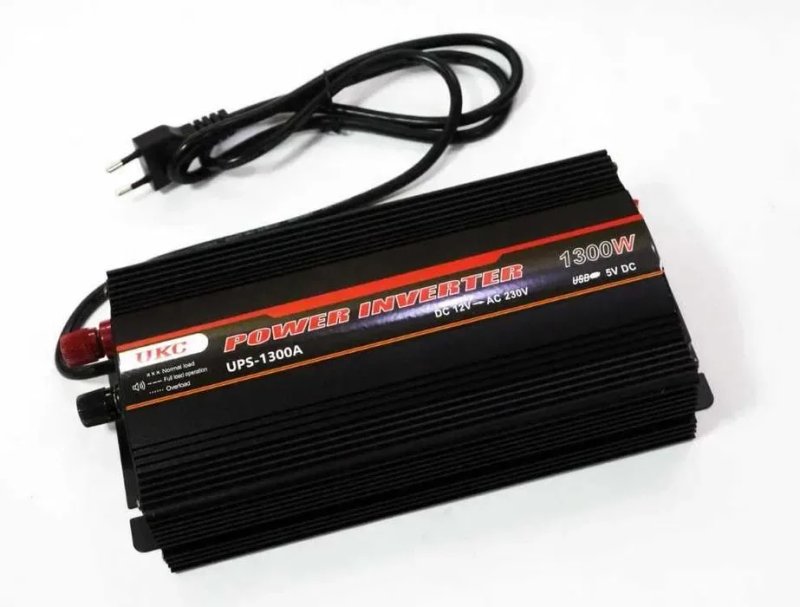 АКЦИЯ! Преобразователь тока 12V-220V 1300W c подзарядкой. Инвертор. — фото 5