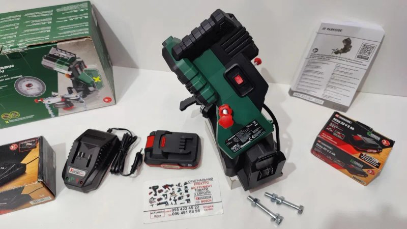 Акумулят станок заточки ланцюгів GERMAN Parkside PSGA 20/точилка цепів — фото 7
