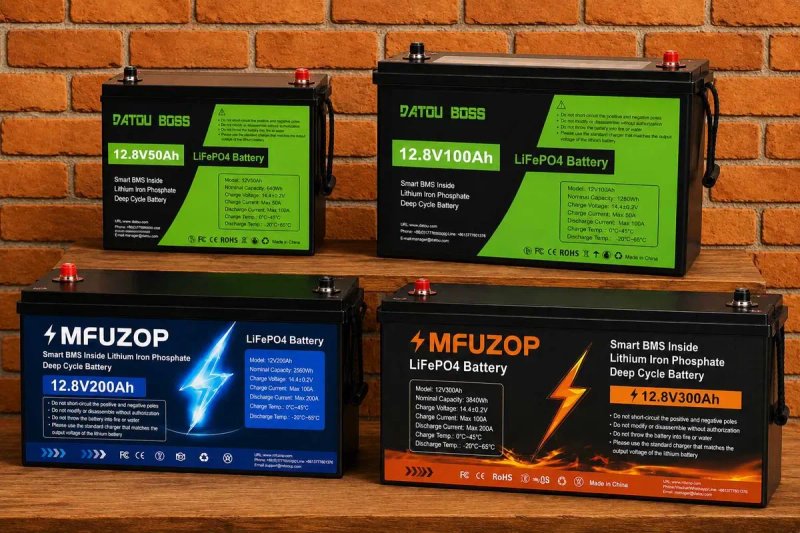 Акумулятор Datouboss, BMS, 1280Wh LiFePO4 12V 100Ah. Аккамулятор Mfuzop. В наявності 50, 100, 200, 300 ампер. Акамулятори 2026р. Безкоштовна доставка. — фото 8