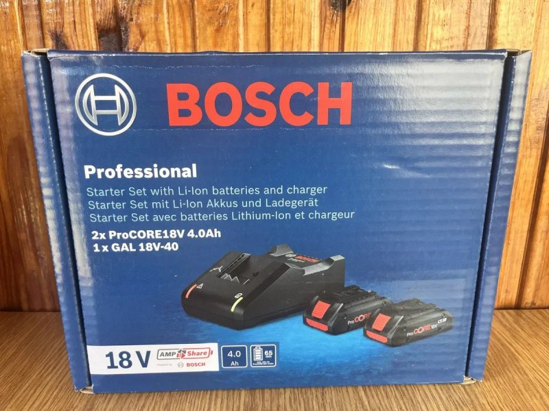 Акумулятор для Bosch ProCORE 18V 4.0 Ah, 2 шт і з/п GAL 18V-40 — фото 2