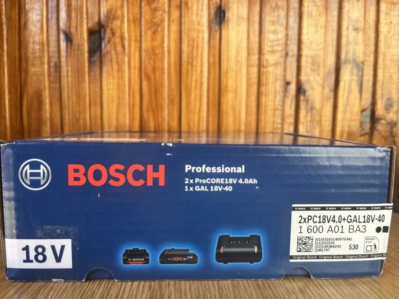 Акумулятор для Bosch ProCORE 18V 4.0 Ah, 2 шт і з/п GAL 18V-40 — фото 5