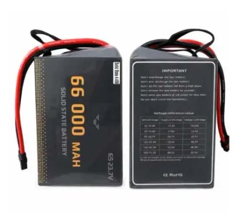 Акумулятор для БПЛА 66000 mAh, 6S1P, 23.7V, з розпакованим конектором, Арт: 44364