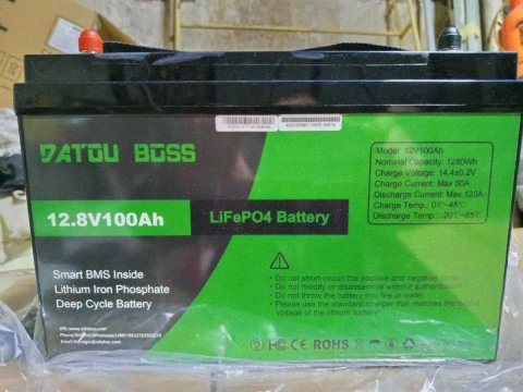 Акумулятор LiFePo4 Datou boss 12V, 24V, 48V, 50/100/200/300A аккумулятор lifepo4, eve, опт, оптом, літій, літієвий, литий, литиевый, Smart BMS, акб