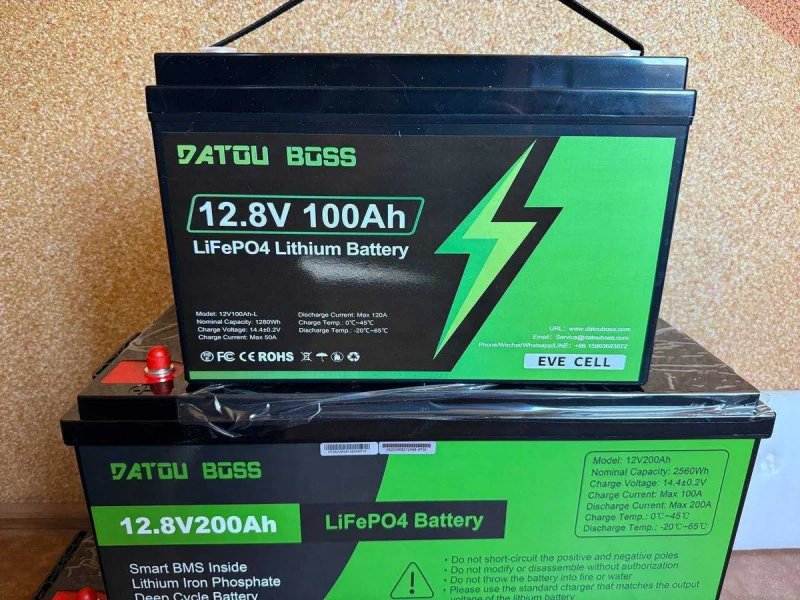 Акумулятор LiFePo4 Datou boss 12V, 24V, 48V, 50/100/200/300A аккумулятор lifepo4, eve, опт, оптом, літій, літієвий, литий, литиевый, Smart BMS, акб — фото 7