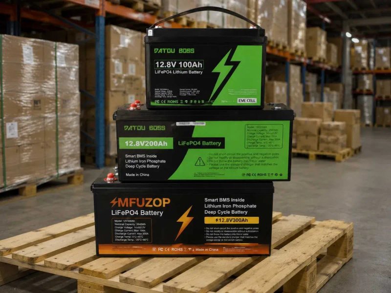 Акумулятор LiFePO4 DATOUBOSS 12.8V 100Ah 1.28kWh (12V, Smart BMS, IP67)Аккумулятор. В наличии 50, 100, 200, 300 ампер. 2026 год. — фото 5