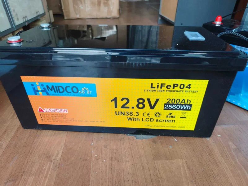 Акумулятор LiFePO4 MIDCO Solar 12.8V 200Ah (2560Wh) з LCD екраном — фото 2