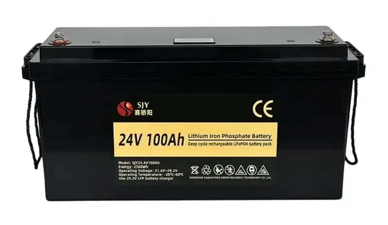 Акумулятор LiFePO4 SJY 25.6V 100Ah  24V 100Ah 2560W з  BMS — фото 2